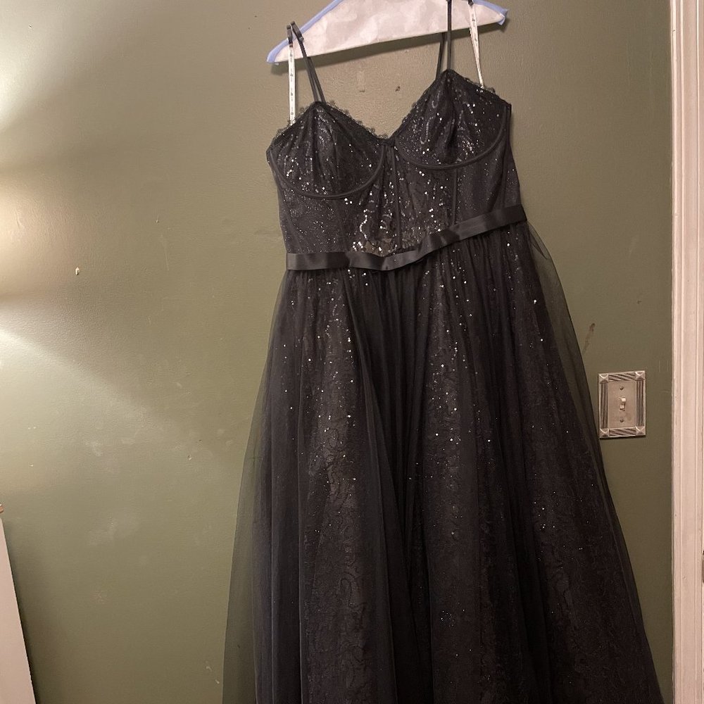 Strapless Sparkle Corset Ball Gown for Prom